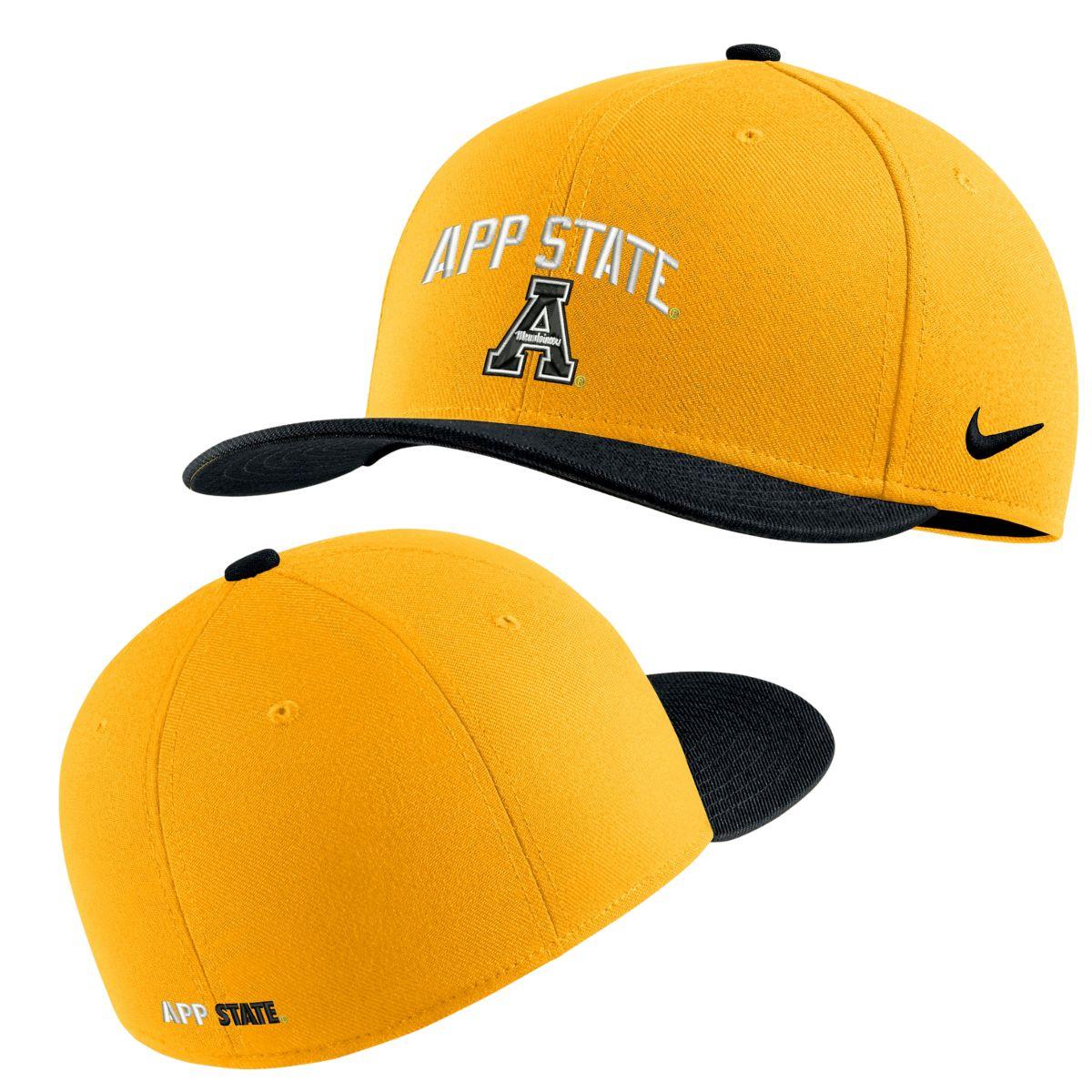 White and discount gold nike hat